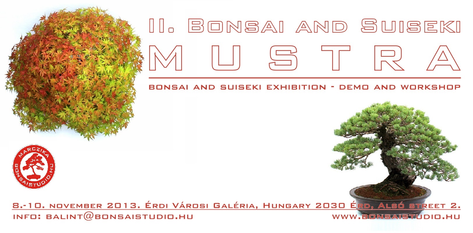 bonsai and suiseki mustra bonsaj and suiseki exhibition hungary erd marczika bonsai studio